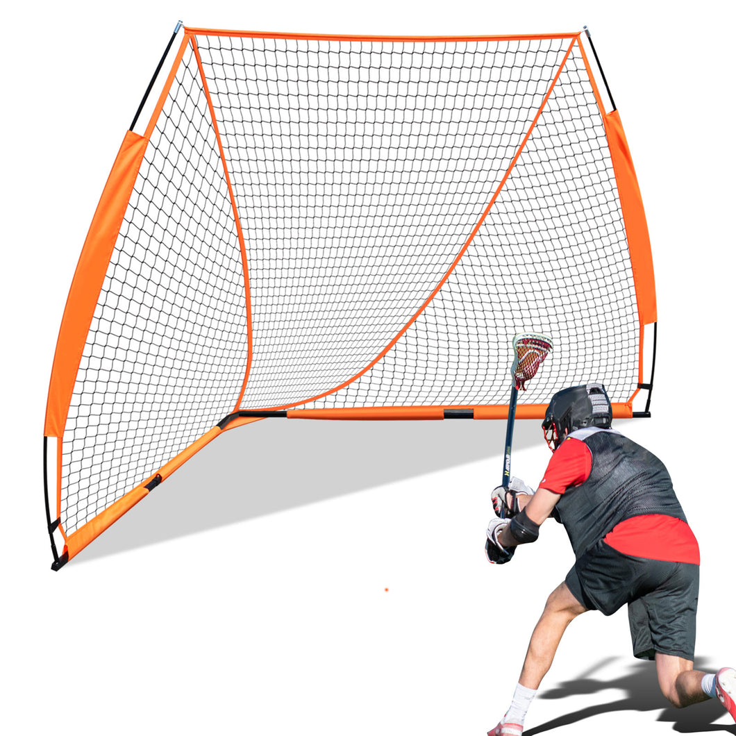 SUNNYOUTDOOR Lacrosse Practice Portable Goal 6' x 6' Quick Easy Setup Bow Style Frame w Carry