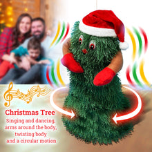 Load image into Gallery viewer, Dancing Christmas Tree Toys Electric Plush Doll Rotating Music Toys Green Xmas Tree Decorations
