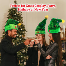 Load image into Gallery viewer, Christmas Hat Moves to Music with the Dancing Electric Party Swing Novelty Funny Hat for Xmas Halloween Decorations
