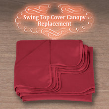 Load image into Gallery viewer, 65"x45" Patio Swing Canopy Replacement Top Outdoor Seater Porch Swing Canopy Cover, Cover ONLY
