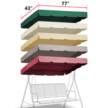 Load image into Gallery viewer, 65"x45" Patio Swing Canopy Replacement Top Outdoor Seater Porch Swing Canopy Cover, Cover ONLY
