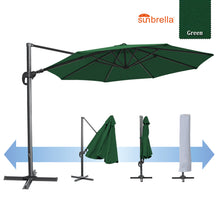 Load image into Gallery viewer, 11.5' Cantilever Offset Umbrella Heavy Duty Tilt 360 Rotation Round Patio Umbrella
