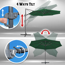 Load image into Gallery viewer, 11.5' Cantilever Offset Umbrella Heavy Duty Tilt 360 Rotation Round Patio Umbrella
