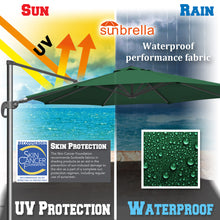 Load image into Gallery viewer, 11.5' Cantilever Offset Umbrella Heavy Duty Tilt 360 Rotation Round Patio Umbrella

