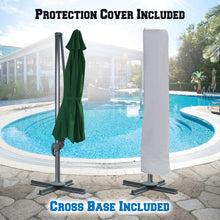 Load image into Gallery viewer, 11.5' Cantilever Offset Umbrella Heavy Duty Tilt 360 Rotation Round Patio Umbrella
