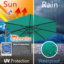 Load image into Gallery viewer, 11' Solar LED Roma Umbrella Deluxe Cantilever Umbrella Sunbrella Cover Umbrella Patio Umbrella Garden Outdoor
