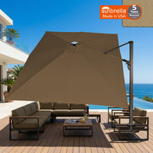 Load image into Gallery viewer, 10x13 FT Solar LED Roma Umbrella  Sunbrella Umbrella Cantilever Big Roma Umbrella Hanging Offset Parasol UV+ Waterproof Umbrella

