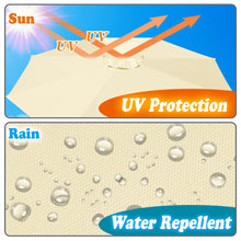 Load image into Gallery viewer, 10ft 8rib Replacement Canopy cover for Solar Cantilever Patio Hanging Umbrella
