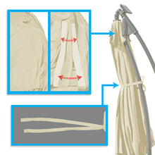Load image into Gallery viewer, 10ft 8rib Replacement Canopy cover for Solar Cantilever Patio Hanging Umbrella
