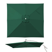 Load image into Gallery viewer, 8.2x8.2ft 8 Ribs Replacement Canopy cover for Square Hanging Solar Umbrella
