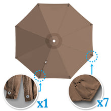 Load image into Gallery viewer, 11.5 FT Roma Cantilever Umbrella Top Cover 8-ribs Patio Replacement Canopy Outdoor, Canopy Only

