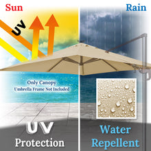 Load image into Gallery viewer, 10'x10' Umbrella Canopy Replacement Cantilever Umbrella Replacement Canopy, Canopy ONLY, Frame NOT Included
