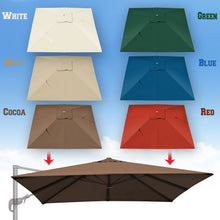 Load image into Gallery viewer, 10'x10' Umbrella Canopy Replacement Cantilever Umbrella Replacement Canopy, Canopy ONLY, Frame NOT Included
