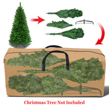 Load image into Gallery viewer, Up to 8ft Christmas Tree Storage Bag Umbrella Storage bag Fits Tall Artificial Disassembled Trees with Reinforced Handles（TAN）
