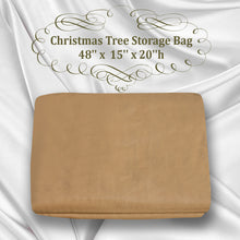 Load image into Gallery viewer, Up to 8ft Christmas Tree Storage Bag Umbrella Storage bag Fits Tall Artificial Disassembled Trees with Reinforced Handles（TAN）
