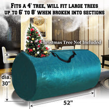 Load image into Gallery viewer, SUNNY OUTDOOR Large Artificial Christmas Tree Carry Storage Bag Holiday Clean Up 8&#39; w Handles
