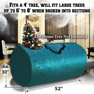 SUNNY OUTDOOR Large Artificial Christmas Tree Carry Storage Bag Holiday Clean Up 8' w Handles