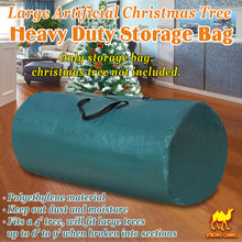 Load image into Gallery viewer, Heavy Duty Large Artificial Christmas Tree Carry Storage Bag Holiday Clean Up to 9&#39;
