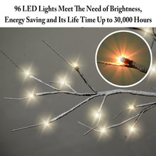 Load image into Gallery viewer, 6ft Snow LED Lighted Tree Flake Decoration Snow Covered Lighted Tree Indoor&amp; Outdoor Bendable
