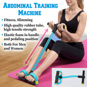Pedal Resistance Band Stretch Trainer Abdominal Training Machine Home Fitness Equipment