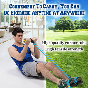 Pedal Resistance Band Stretch Trainer Abdominal Training Machine Home Fitness Equipment