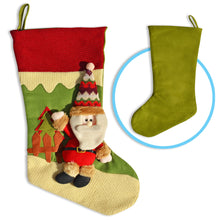 Load image into Gallery viewer, 18&quot; Christmas Hanging Stockings Snowman /Santa&#39;s Gift Stockings Bag
