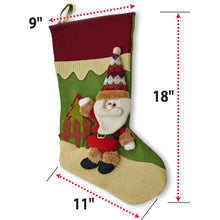 Load image into Gallery viewer, 18&quot; Christmas Hanging Stockings Snowman /Santa&#39;s Gift Stockings Bag
