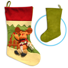 Load image into Gallery viewer, 18&quot; Christmas Hanging Stockings Snowman /Santa&#39;s Gift Stockings Bag
