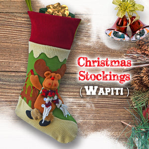 18" Christmas Hanging Stockings Snowman /Santa's Gift Stockings Bag