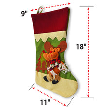 Load image into Gallery viewer, 18&quot; Christmas Hanging Stockings Snowman /Santa&#39;s Gift Stockings Bag
