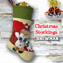 Load image into Gallery viewer, 18&quot; Christmas Hanging Stockings Snowman /Santa&#39;s Gift Stockings Bag

