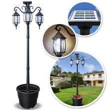 Load image into Gallery viewer, Outdoor Solar LED Street Light 79&#39;&#39; H Solar Lamp Post Lights Street Lights for Lawn
