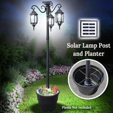 Load image into Gallery viewer, Outdoor Solar LED Street Light 79&#39;&#39; H Solar Lamp Post Lights Street Lights for Lawn
