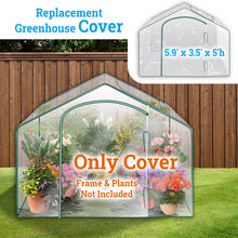 Load image into Gallery viewer, Replacement Cover for 5.9&#39; x 3.5&#39; x 5&#39; Outdoor Plants Greenhouse Plant Flower Garden Green Hous-Cover Only
