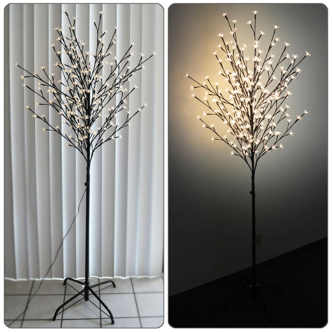 6ft Cherry Blossom Flower tree 208LED Light Home Decoration Floor with Stand