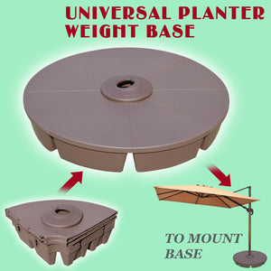 Planter Base Outdoor Patio Umbrella Stand Deck Parasol SAND Weight Universal