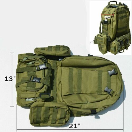 50L Large  Waterproof Army Hunting Tactical Assault Backpack for Camping Hiking