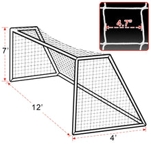 Load image into Gallery viewer, 24&#39;x8&#39; 12&#39;x7&#39; Official Size Soccer Goal Net for Outdoor Football Training
