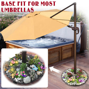 Planter Base Outdoor Patio Umbrella Stand Deck Parasol SAND Weight Universal