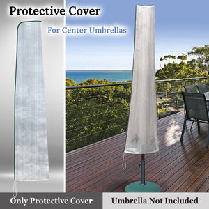 Protective Cover for Straight Patio Umbrella Outdoor Furniture