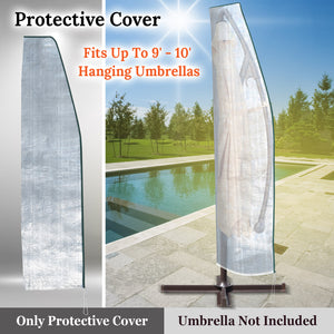 80"L Protective Cover for Hanging Offset Patio Umbrella Outdoor