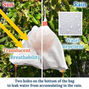 100pcs  Anti Insect Garden Plant Fruit Protect Drawstring non-wove Bag