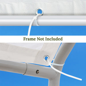 10'x20' Carport  Replacement Canopy for Tent Garage Tarp Top Shelter Cover w Cable Ties