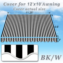 Load image into Gallery viewer, 12 x 10 ft Canopy COVER Replacement Outdoor Manual Retractable Sunshade Awning

