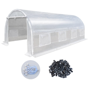 Greenhouse Replacement Cover Larger Walk in Outdoor Plant Gardening Greenhouse  (20' X 10' X 7')