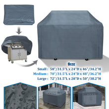 Load image into Gallery viewer, PE Waterproof Cart Outdoor Patio Gas Grill BBQ Protector Cover
