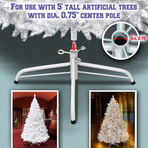Multi-size White Metal Stand Steel Base for Artificial Christmas Tree Sturdy