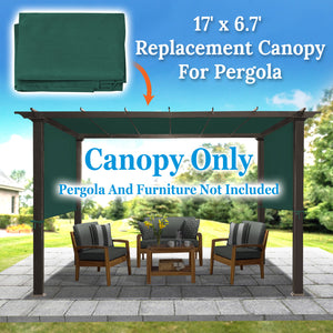 Replacement Canopy Top Cover for Pergola Gazebo Structure Sunshade