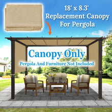 Load image into Gallery viewer, Replacement Canopy Top Cover for Pergola Gazebo Structure Sunshade
