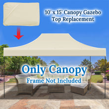Load image into Gallery viewer, 10&#39;x15&#39; Replacement Canopy Pop Up Tent for American Style Gazebo Polyester Cover
